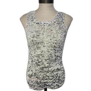 Olive & Oak Black & White Knit Tank Top Size M